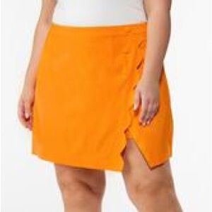 ORANGE Scalloped Skort